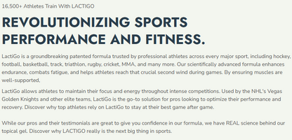 LactiGo Performance & Recovery Gel (100 mL) – Carnosine & Magnesium Topical for Muscle Recovery & Enhanced Athletic Performance